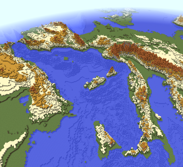 Minecraft europe map