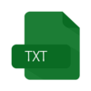 文本文件（TXT）徽标