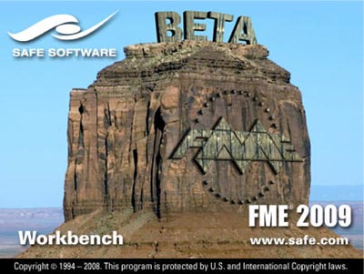 FME Beta 2009 Splash Screen