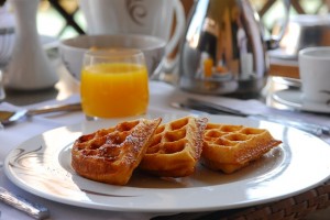 Waffles and OJ