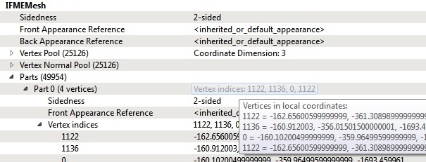 FME Data Inspector: Mesh - Vertex Index Lookup