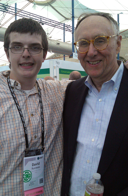 At the Esri UC with Jack Dangermond.