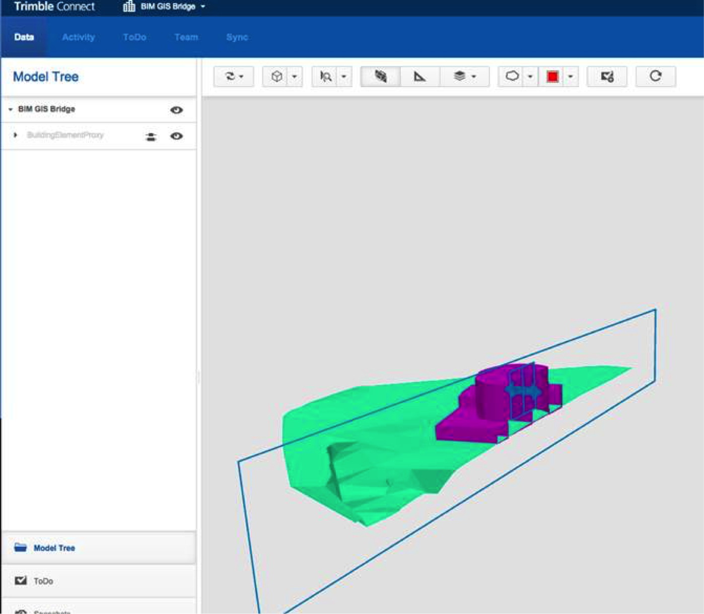 An FME-generated IFC model uploaded to Trimble Connect - in seconds.