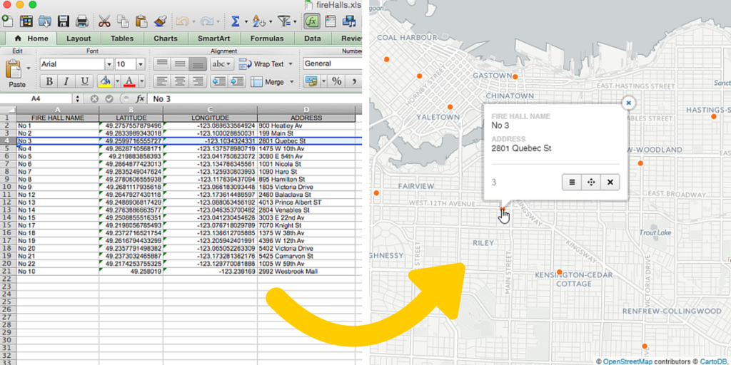 Visualizing Excel data on a map is one of many excel tasks