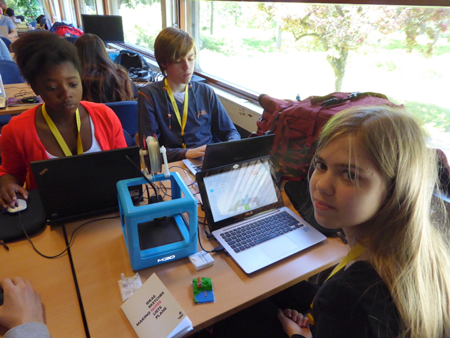 The next generation of Kuipers, creating 3D printed models from their Minecraft worlds. 