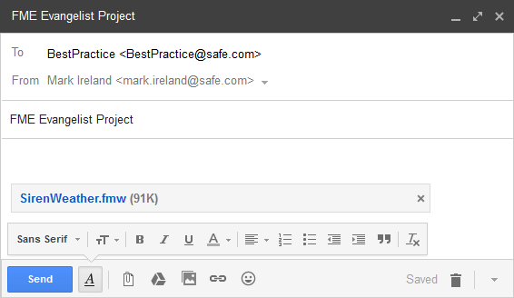 Best Practice Sending Email