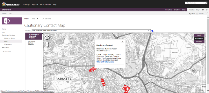 SharePoint Embedded Web Map 