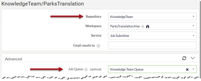 Select Queue at Runtime