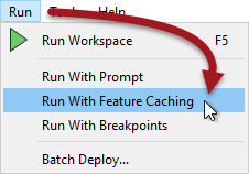 Turning on Feature Caching