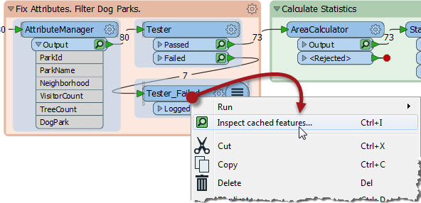 Inspecting cached data