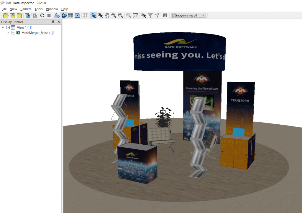 creating safe software virtual conference booth in FME 