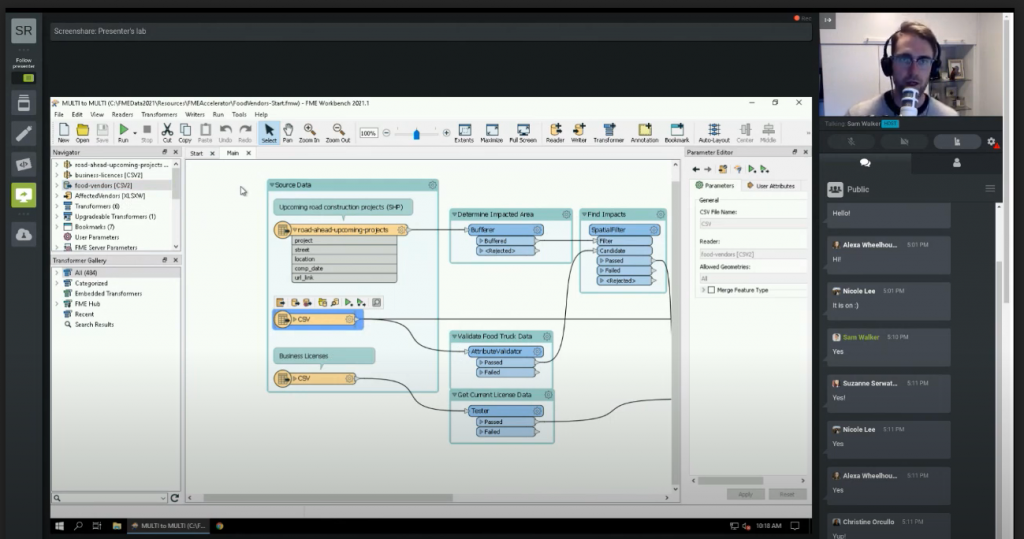 screenshot of fme accelerator on strigo platform