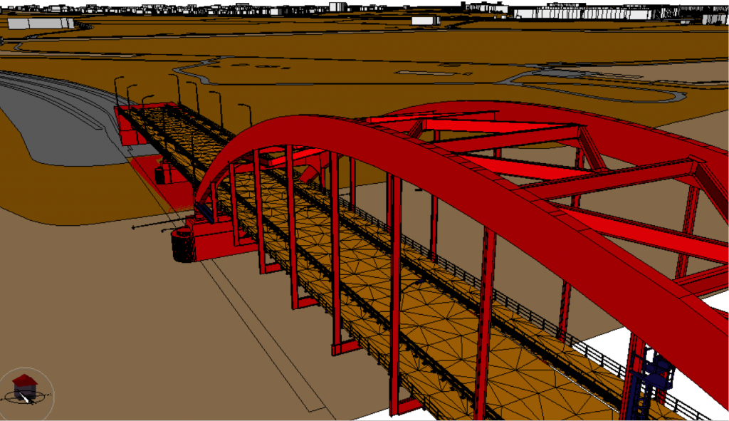 LOD 3 Bridge, compliant with Genovum’s 3D standard