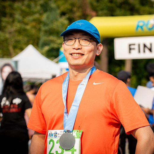 Safe company runner medal