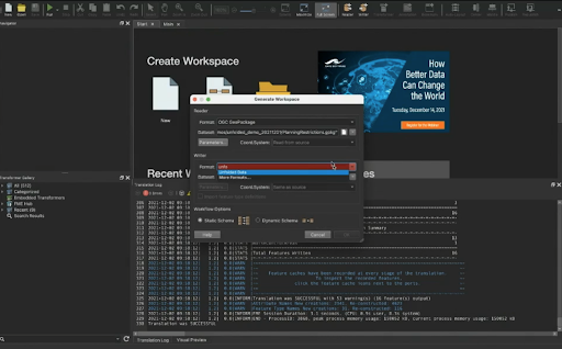 how to visualize data with Unfolded Reader Writer in FME Workbench 