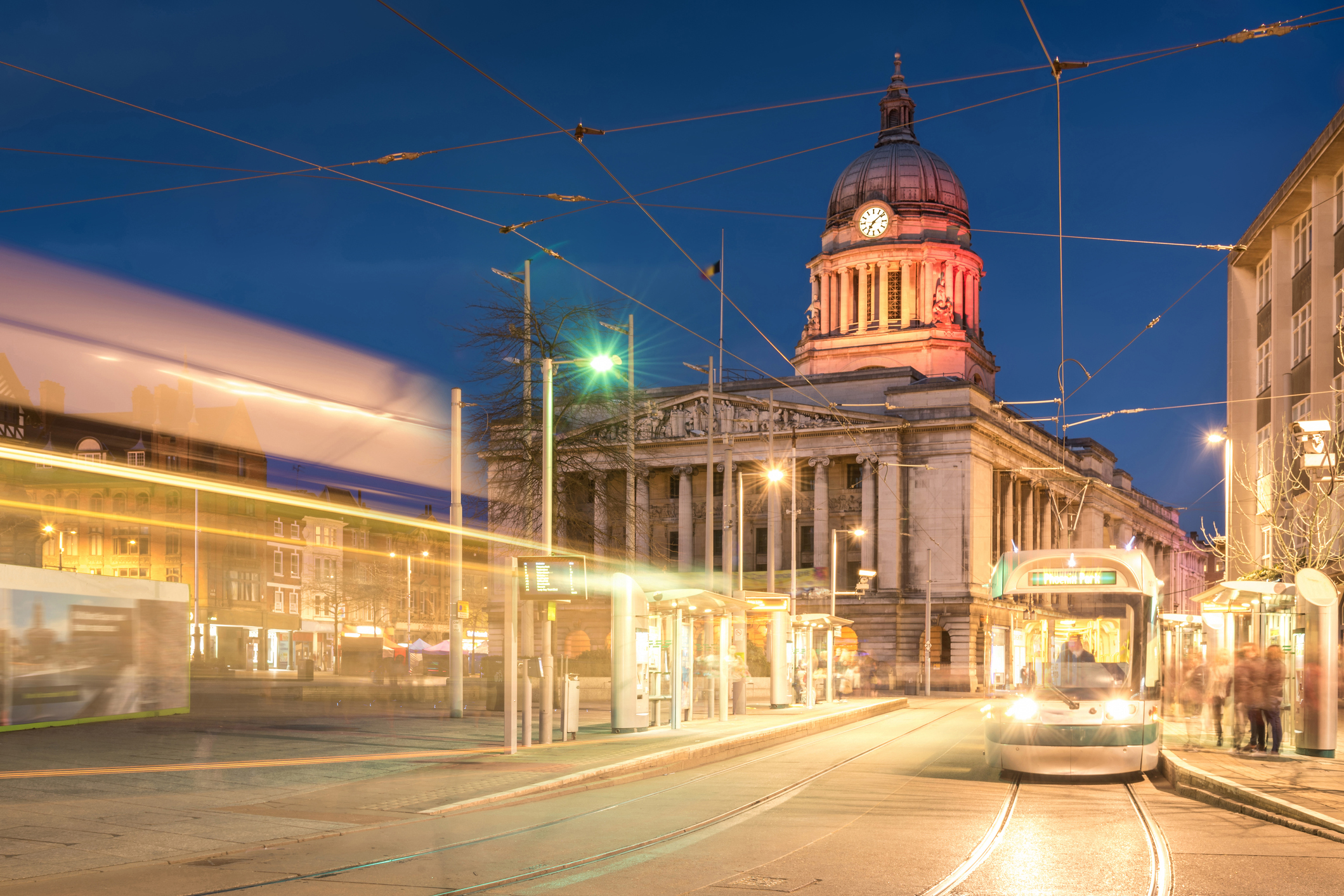 Nottingham Council House at night