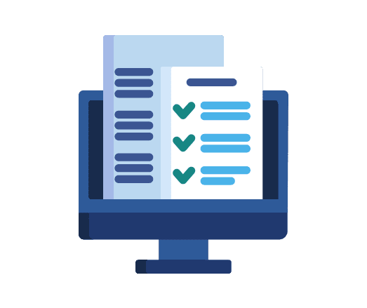 computer showing a checklist to demonstrate the checklist you need to tick to achieve data governance and GIS governance