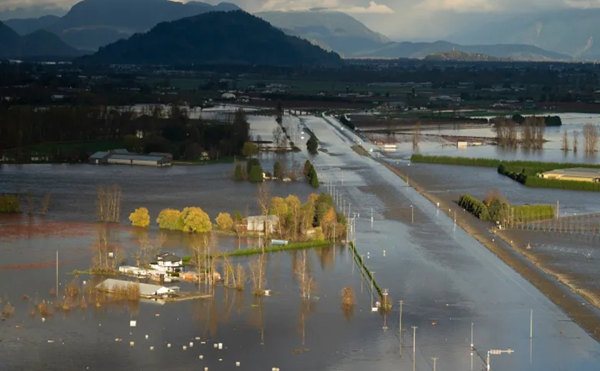 Flooding across the Fraser Valley, BC 