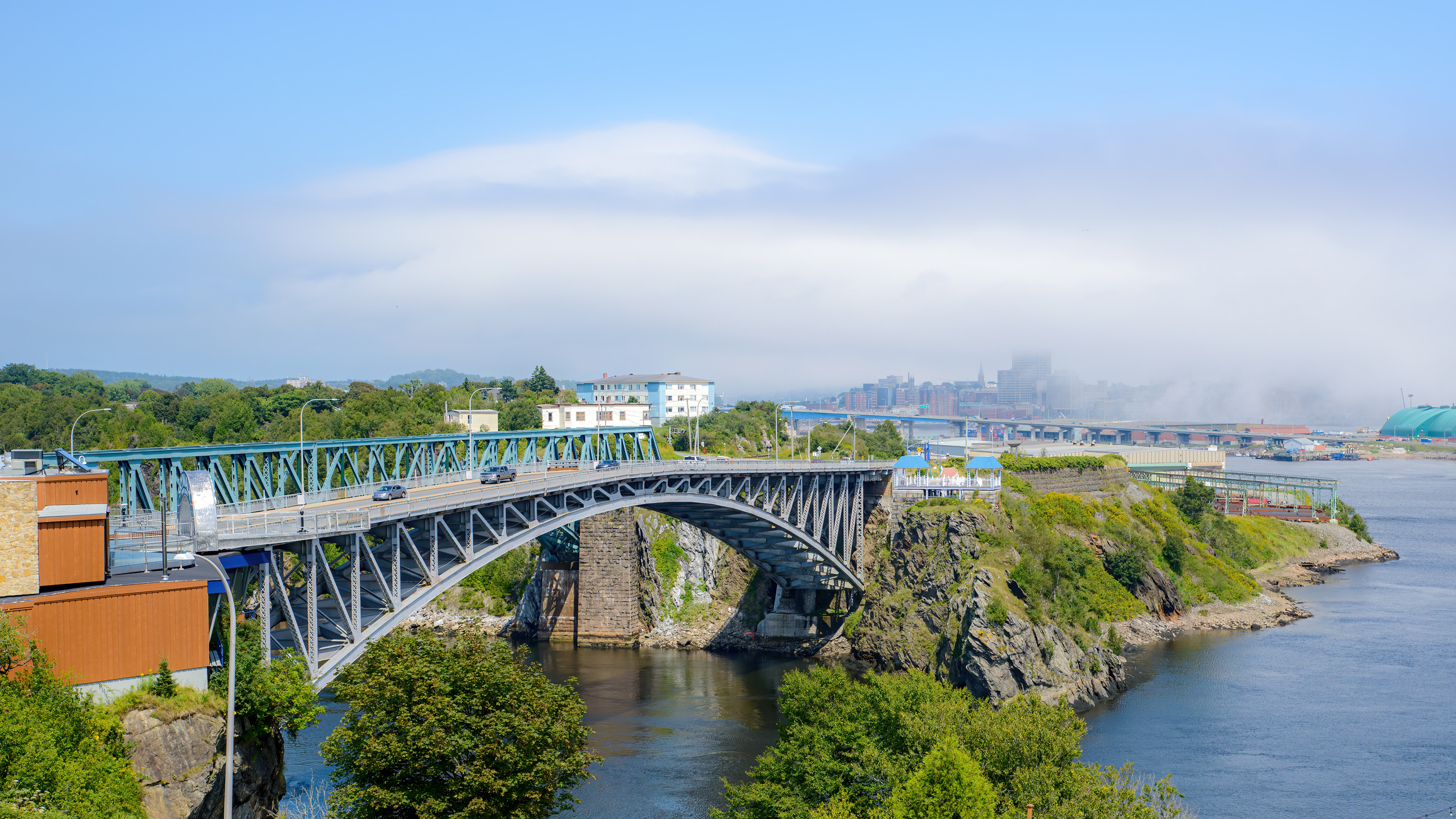 Reversing Falls bridge in Saint John, New Brunswick.