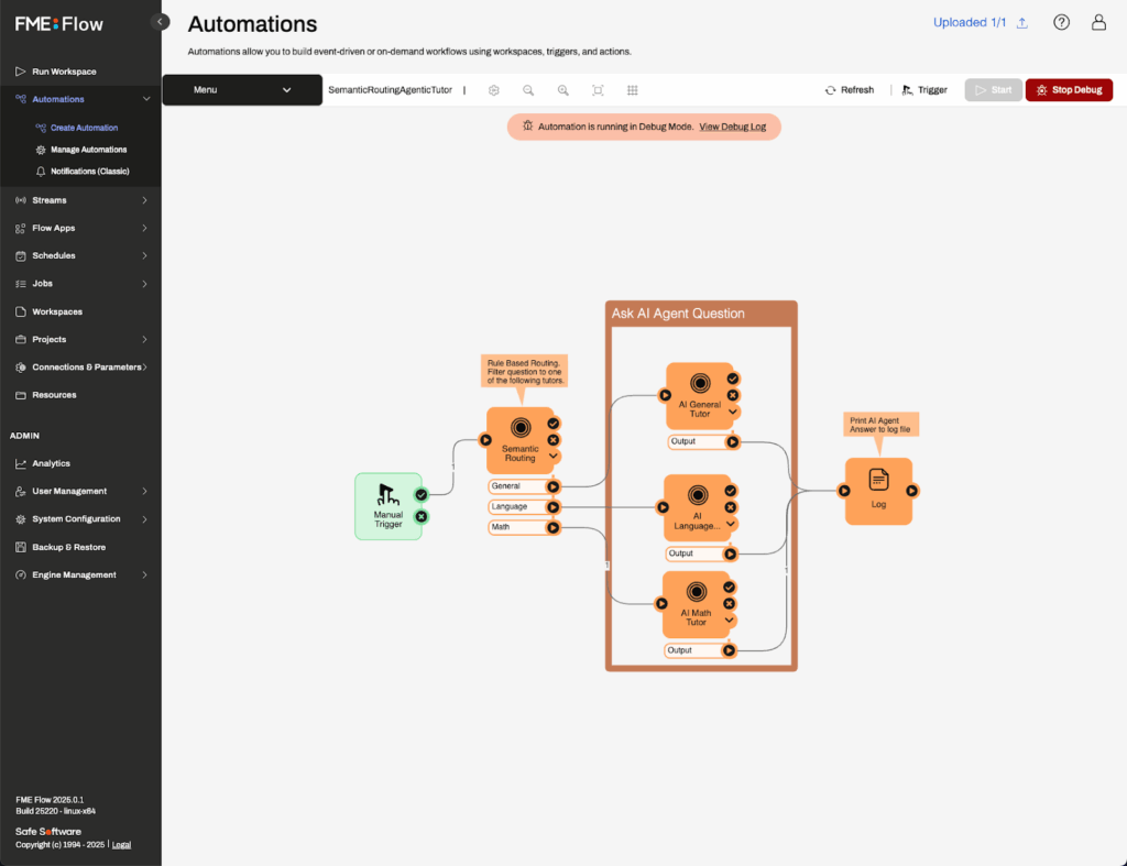 AI Agent routing in FME Flow