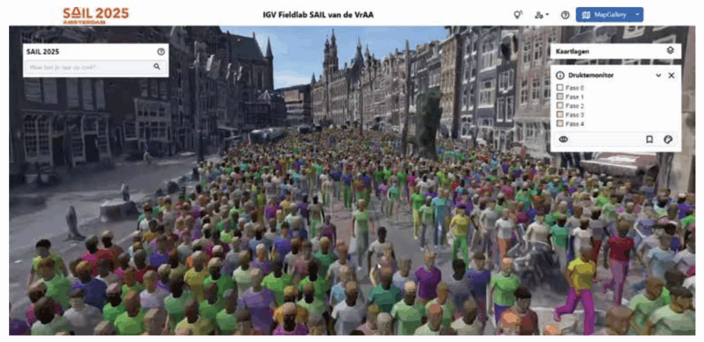 UCrowd’s solution, SimCrowd, simulates crowd movement, attributing unique personalities to each person and forecasting pedestrian flows.